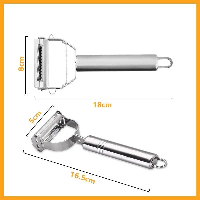 Descascador Multifuncional UltraSharp 2 em 1 e 4 em 1 aço inox