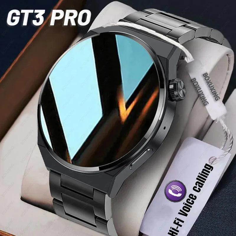 Para Huawei Xiaomi GT3 Pro Smart Watch Masculino, Tela AMOLED 390*390 HD, Monitoramento de Frequência Cardíaca, Chamadas Bluetooth, SmartWatch à Prova d'Água IP68, Novo 2024.