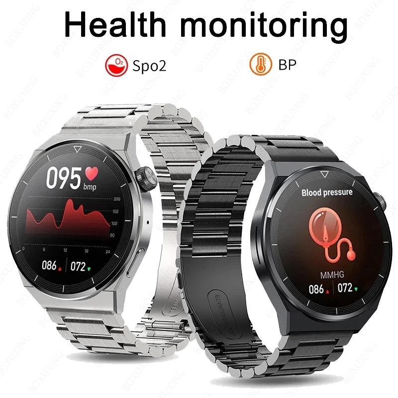 Para Huawei Xiaomi GT3 Pro Smart Watch Masculino, Tela AMOLED 390*390 HD, Monitoramento de Frequência Cardíaca, Chamadas Bluetooth, SmartWatch à Prova d'Água IP68, Novo 2024.