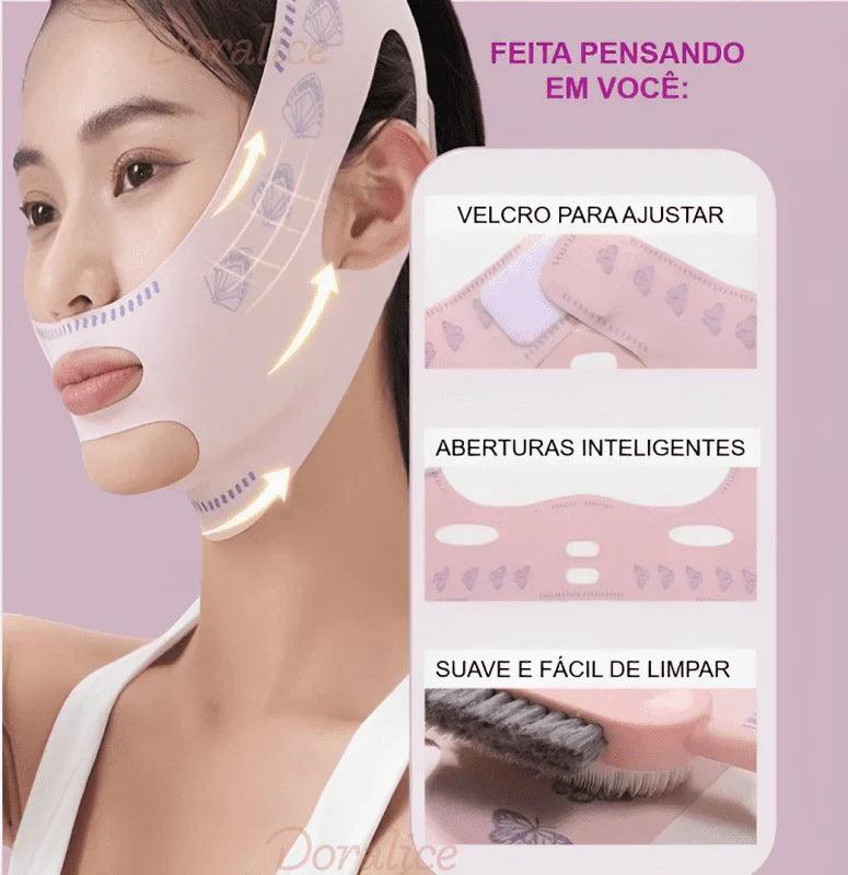 V-Revitalize - Máscara de Contorno Facial - Afina, modela o rosto e reduz Papada